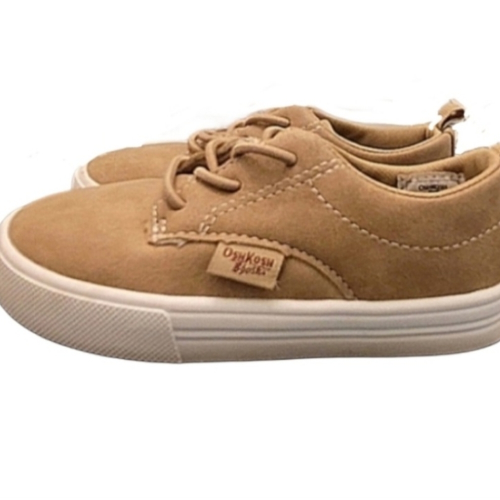 Osh Kosh Toddler Boy Tan Casual Canvas Shoes size 7c - Picture 5 of 9